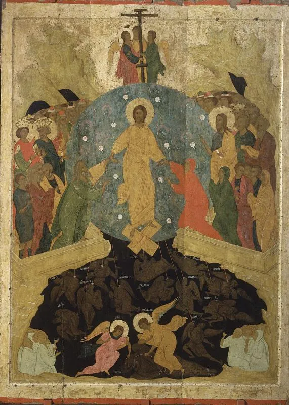 Дионисий и мастерская. Икона. Сошествие во ад